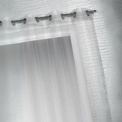 Voilage organza à fines rayures horizontales HOME MAISON