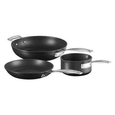 Batterie de cuisine 3 pièces les Forgées LE CREUSET