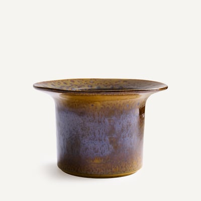 Cache-pot, en grès émaillé réactif, hauteur 12 cm, MESSINE AM.PM