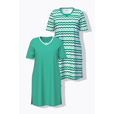 Big T-shirts, lot de 2, encolure V ULLA POPKEN