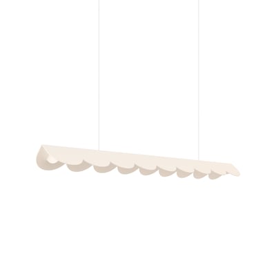 Suspension Aluminium Beige LED 1 Biscuit EDEN