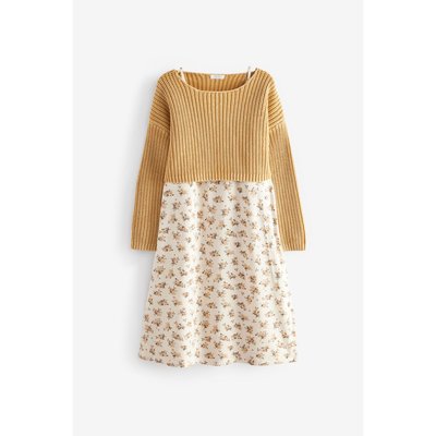 Robe jaune moutarde hiver La Redoute