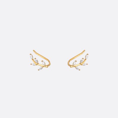 Paire de dessus d'oreille doré à l'or fin KIND OF THINGS CAROLINE NAJMAN