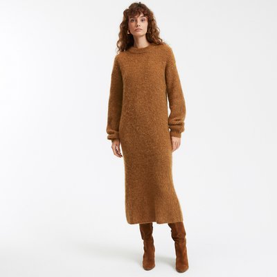 Robe pull, longue, manches longues LA REDOUTE COLLECTIONS