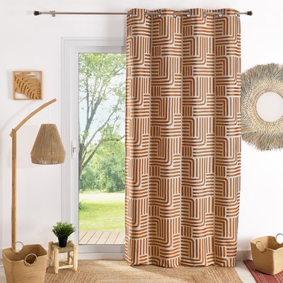 Rideau à oeillets tamisant jacquard HOME MAISON