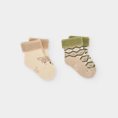 Lot chaussettes bébé imprimé animal BOBOLI