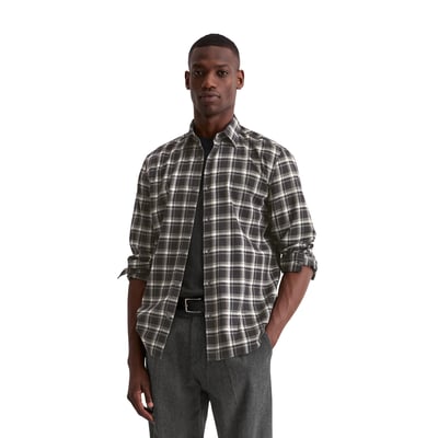 Chemise regular en flanelle de coton bio très douce MARC O'POLO