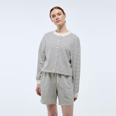 Gilet rayé en molleton doux et léger MONOPRIX