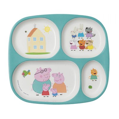 Plateau à 4 compartiments PEPPA PIG PETIT JOUR