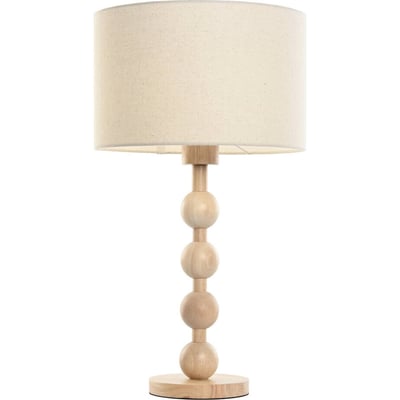 Lampe de table ronde en lin, URBAN RECOLLECTION
