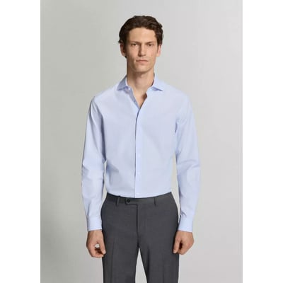 Chemise costume slim-fit 100 % coton à rayures MANGO MAN