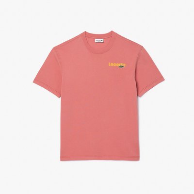 T-Shirt aus Baumwoll-Jersey, Logo hinten LACOSTE