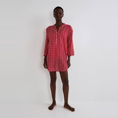 Tunique de plage imprimée en coton BIO GOTS MONOPRIX