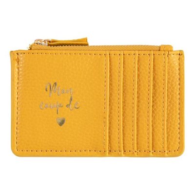 Porte-cartes zippée Mon cœur DRAEGER PARIS