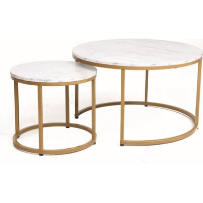 Lot de 2 tables basses rondes DION RECOLLECTION