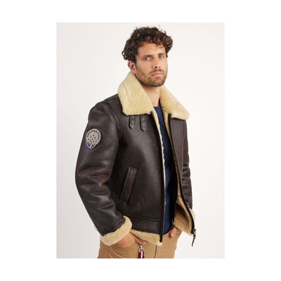Blouson Col revers  en cuir MISTRAL QUEENSTOWN REDSKINS