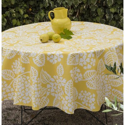 Nappe enduite ronde ou ovale HORTENSIA FLEUR DE SOLEIL