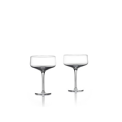 Set de 2 verres à cocktail / coupes en cristal ROCKS ZONE DENMARK