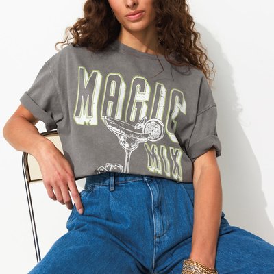 T-shirt oversize à message PROMOD