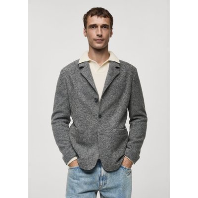 Veste slim fit laine à petits carreaux MANGO MAN