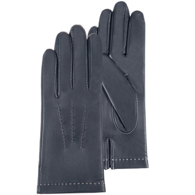 Gants en cuir d'agneau pleine fleur, doublés soie, tendance et modernes ISOTONER