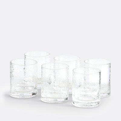 6er-Set Wassergläser Marteo, Strukturglas LA REDOUTE INTERIEURS