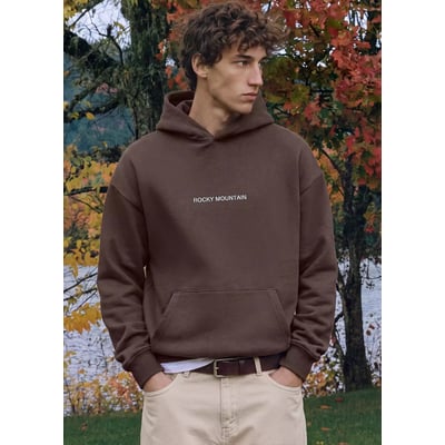 Sweat-shirt imprimé capuche MANGO TEEN