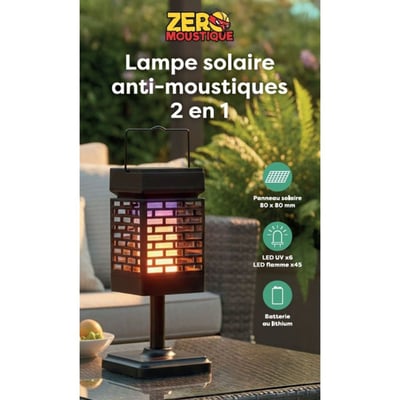Appareil anti moustique solaire anti-moustique ZERO MOUSTIQUE
