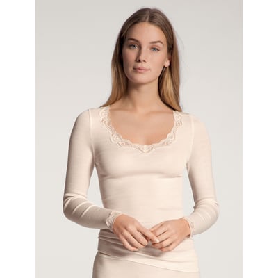 T-shirt à manches longues manches longues Laine RICHESSE LACE CALIDA