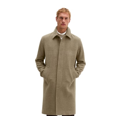 Manteau en laine coupe classique en mélange de laine vierge foulée MARC O'POLO