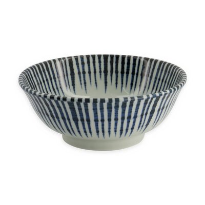 Grand Bol De Ramen Ø19,4 Cm Shin Tokusa Porcelaine 19,4 X 7,5 Cm Bleu/blanc TOKYO DESIGN STUDIO