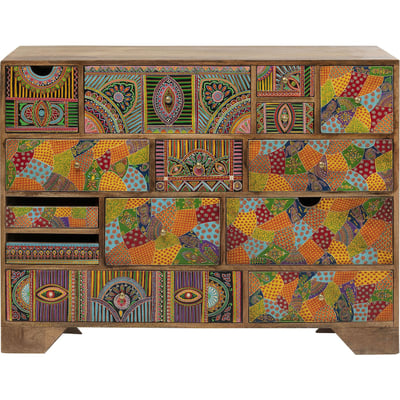 Commode motifs mandala 14 tiroirs, PARADISE KARE DESIGN