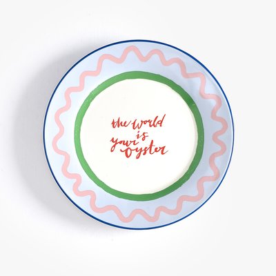 Set of 2 Electric Coast Oyster Side Plates ELEANOR BOWMER
