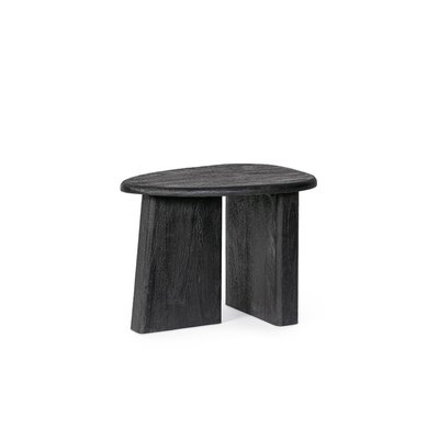 Table basse de salon galet en bois de manguier L60 - JUAREZ HELLIN, DEPUIS 1862
