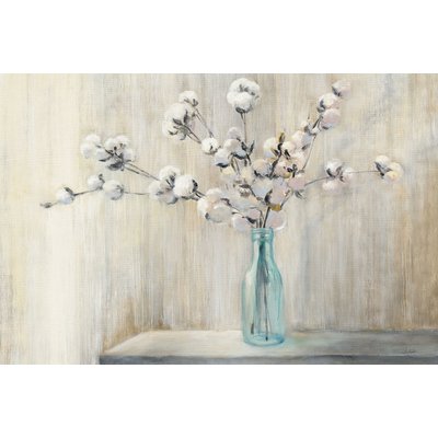 Tableau Bouquet et fleurs de coton HEXOA