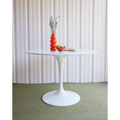 Table à manger tulipe blanche Karla N°1229 - Bon état DEBONGOUT