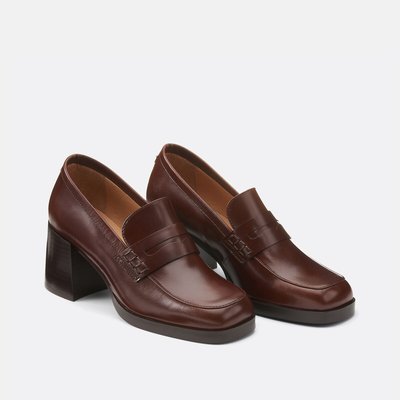 Mocassins à talons Pilar, cuir COSMOPARIS