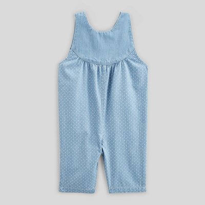 Combinaison longue en chambray avec broderies BOUT'CHOU