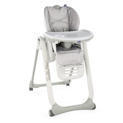 Chaise haute Polly 2 Start 4 roues CHICCO