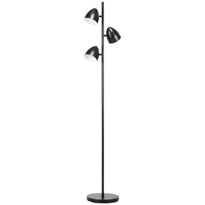 Lampadaire Acier Noir HOMCOM