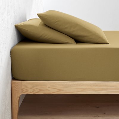 Scenario 30cm High Plain Organic Cotton Fitted Sheet LA REDOUTE INTERIEURS