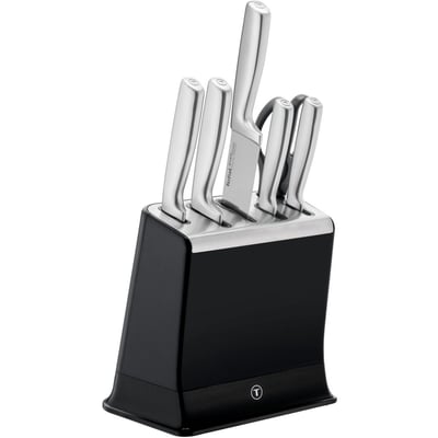 Bloc couteaux Eversharp Pro inox 5pcs + ciseaux TEFAL