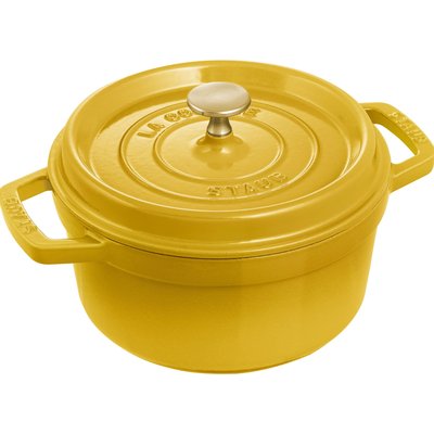 Cocotte en fonte 20 cm, Rond(e), Citron STAUB