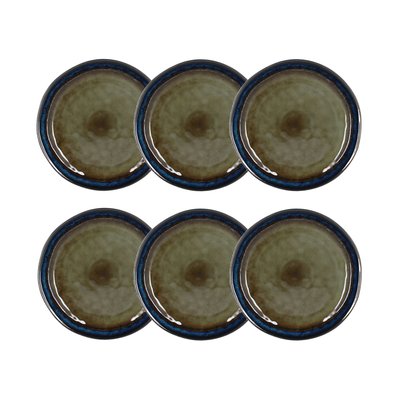 Lot de 6 assiettes plates en grès 27cm, CERTALDO OGO LIVING