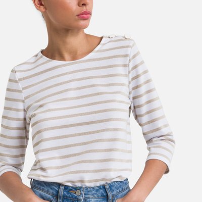 Футболка в полоску, рукава 3/4 VERO MODA
