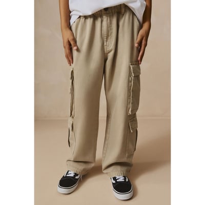 Pantalon cargo en coton sergé tissé NEXT