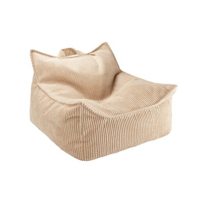Pouf Fauteuil Poire Velours côtelé WIGIWAMA