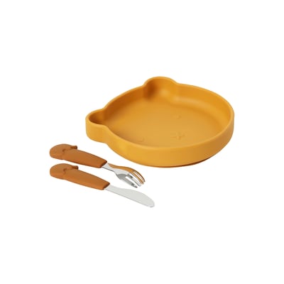 Coffret repas en silicone Ours VERTBAUDET