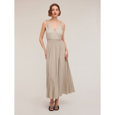 Robe longue plissée en jersey fil textile MOTIVI