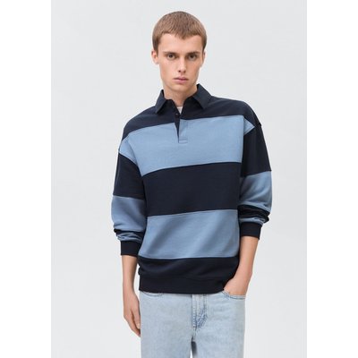 Sweat rayures col polo MANGO TEEN